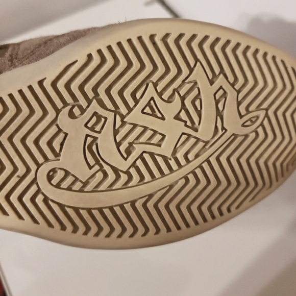 Ash Limited Bowie High Top Tan Sneaker Suede Canvas Rubber Sole Lace Up Woman 38 - Picture 10 of 10